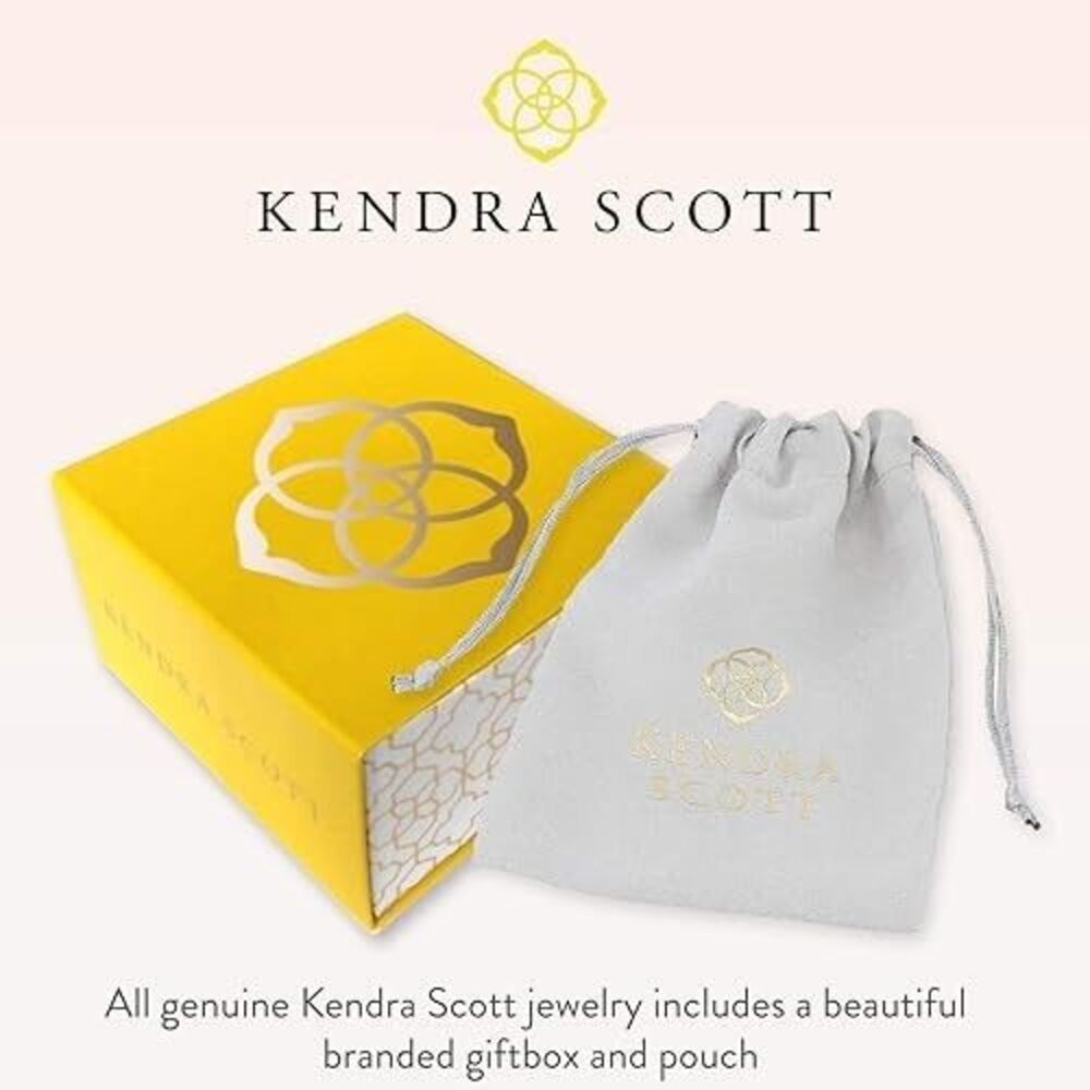 JT1 Kendra Scott 14k Gold-Plated Brass Letter U Disc Reversible Pendant Necklace